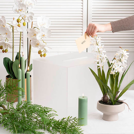 Wishing Well Rectangle Box Frosted Clear (40x30x30cmH)