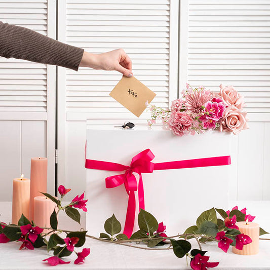 Wishing Well Acrylic Rectangle Box White (40x30x30cmH)