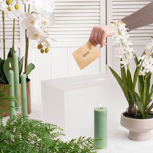 Wishing Well Rectangle Box Frosted Clear (30x20x20cmH)