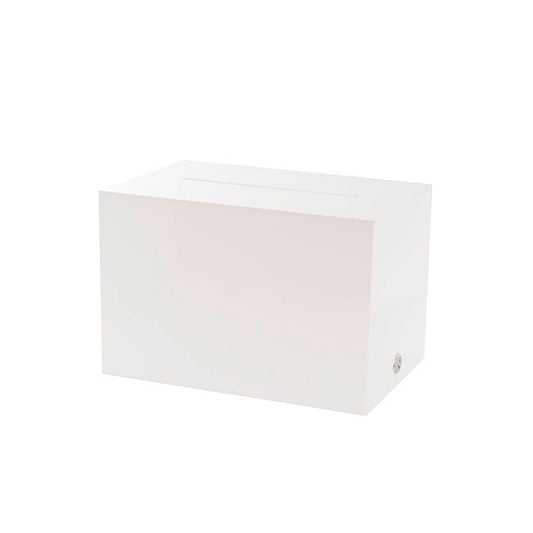 Wishing Well Acrylic Rectangle Box White (30x20x20cmH)