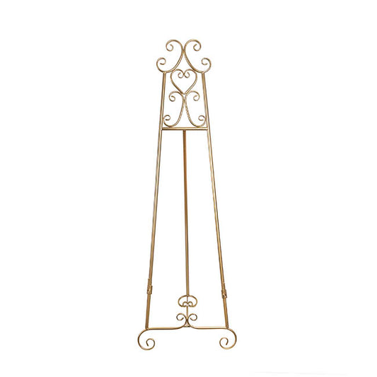 Elegant Tall Easel Matte Gold (46x147.5cmH)
