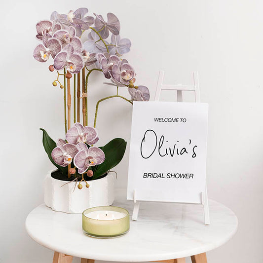 Table Size Metal Easel White (11x22x42cmH)