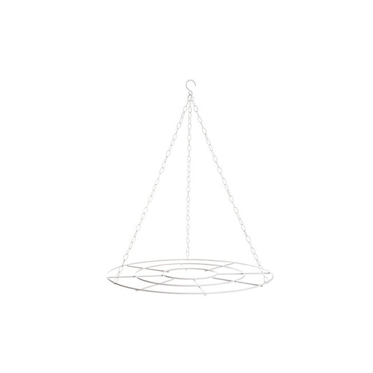 Hanging Floral Chandelier Small Single White (60cmDx70cmH)