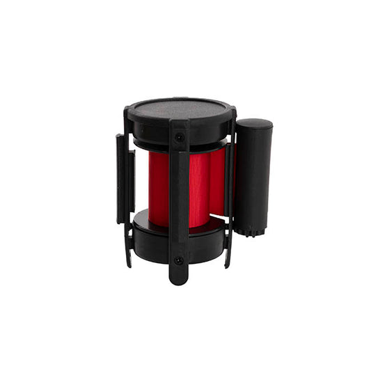 Retractable Bollard Barrier Belt Pack 2 Red (2mL)