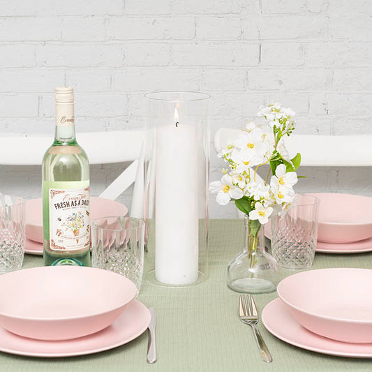 Glass Hurricane Event Candle Sleeve Clear (10.5Dx30cmH)