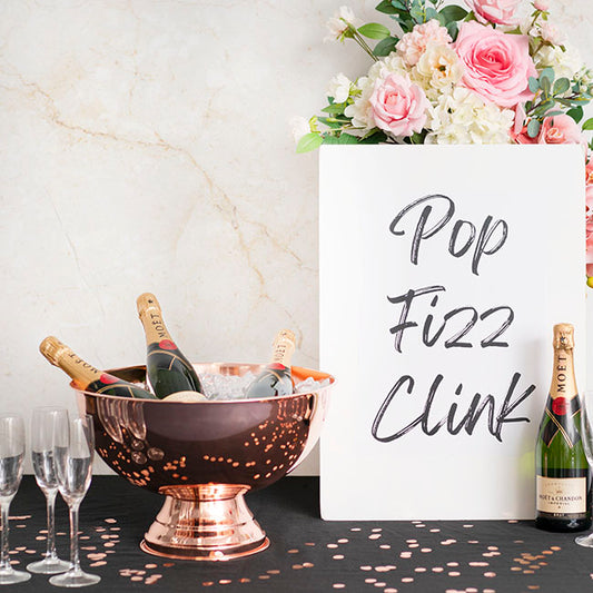 Stainless Steel Champagne Cooler 13.5L Rose Gold(39.5x25cmH)