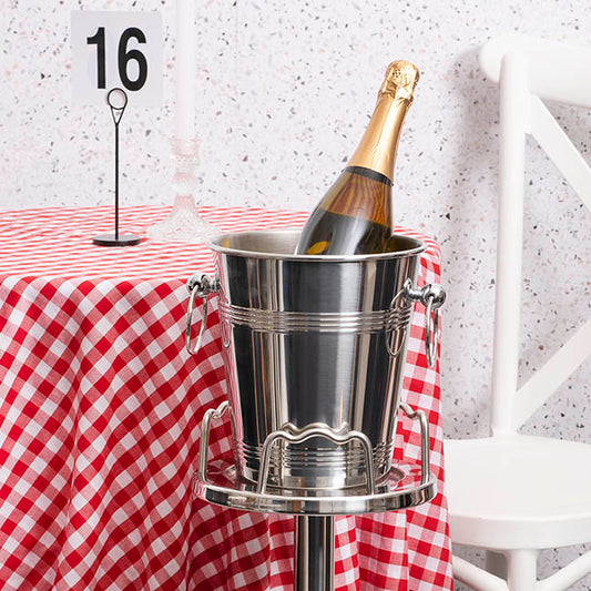Stainless Steel Champagne Ice Bucket 5L Silver (22.5cmH)