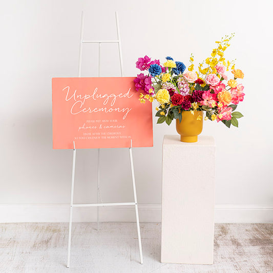 Metal Easel White (150cmH)