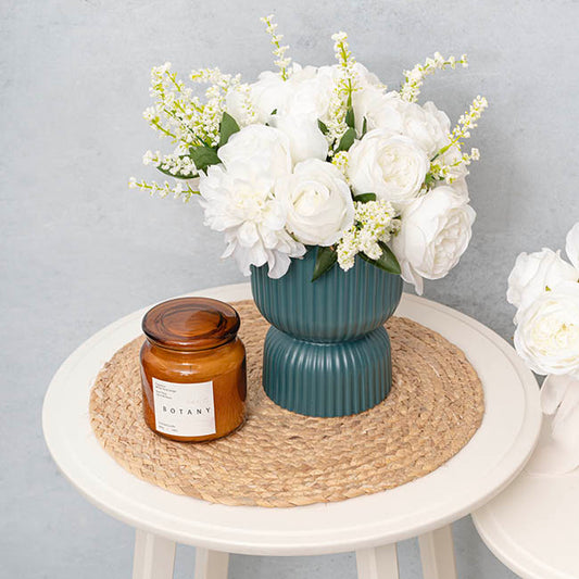 Seagrass Round Table Placemat Set 2 Natural Beige (38cmD)