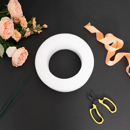 FlexiFoam Arrangement Wreath 30cm White