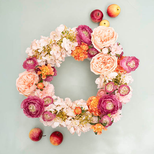 FlexiFoam Arrangement Wreath 40cm White