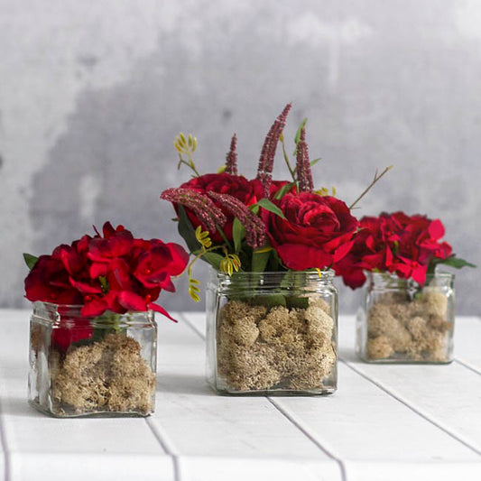 Glass Country Cube Clear (12x12x12cmH)