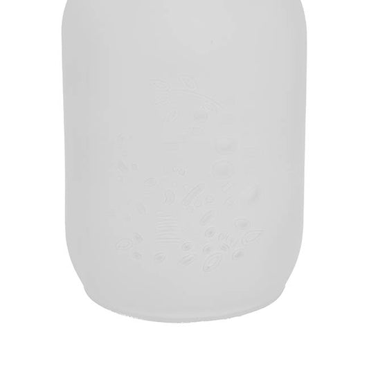 Glass Mason Jar Large Frosted Clear (10x17cmH)