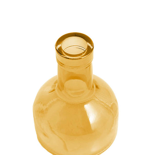 Glass Vintage Bottle Bud Vase Amber (3.3TDx8.4BDx12cmH)