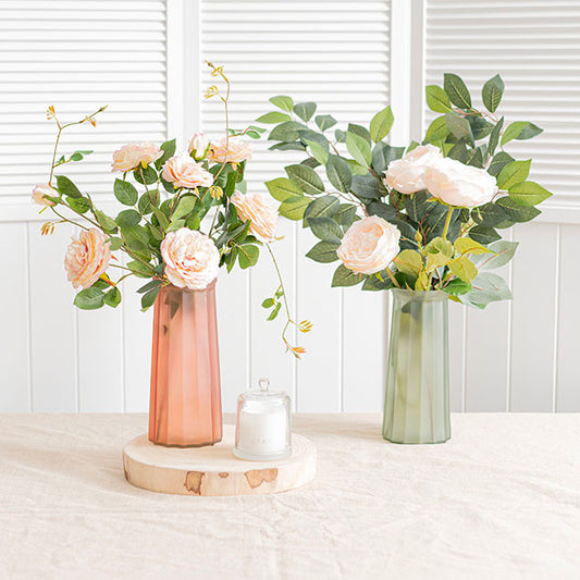 Glass Lynne Conical Vase Matte Sage (9.3x11x24.5cmH)