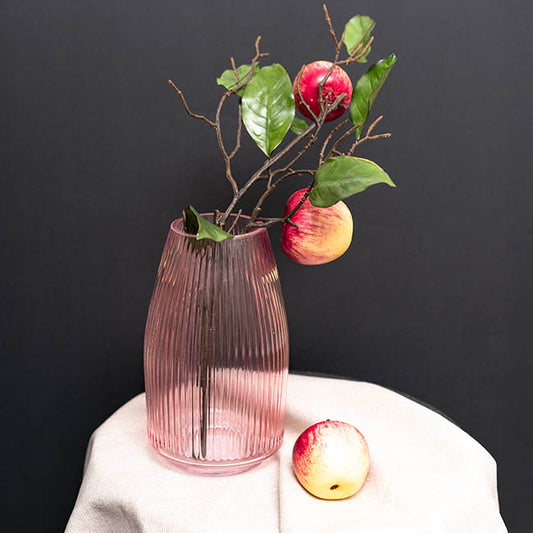 Glass Paige Vase Pink Small (7TDx8.5BDx20cmH)