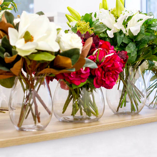 Glass Claire Vase Clear (15Dx18cmH)