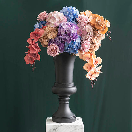 Fibreglass Trumpet Urn Matte Black (29.5x61cmH)