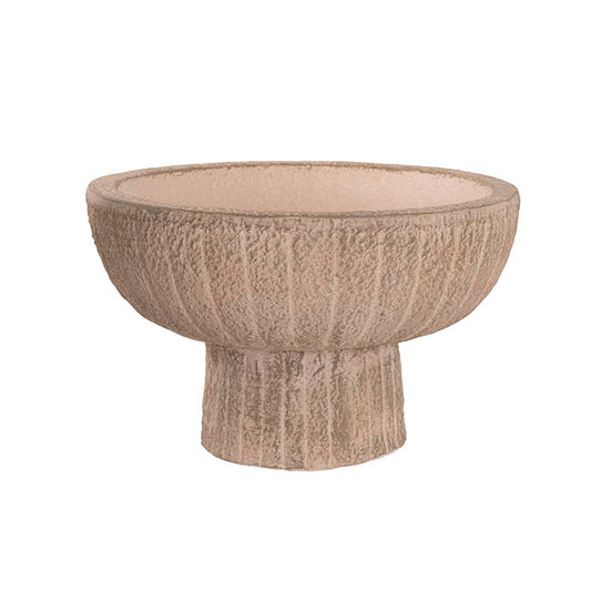Fibreglass Compote Planter Limestone