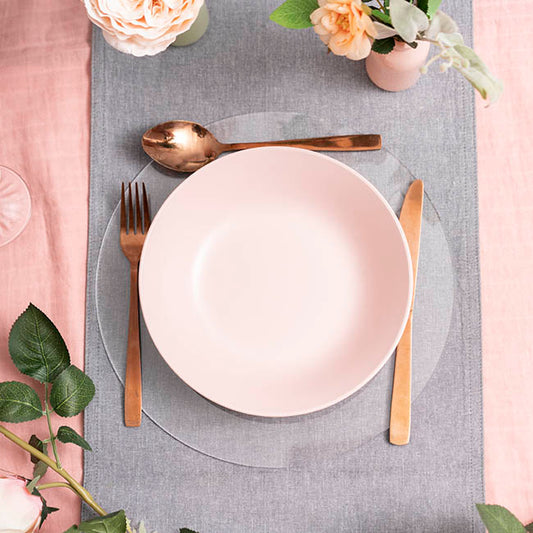 Clear Acrylic Plates Pack 2 (30cmDx0.03cmH)