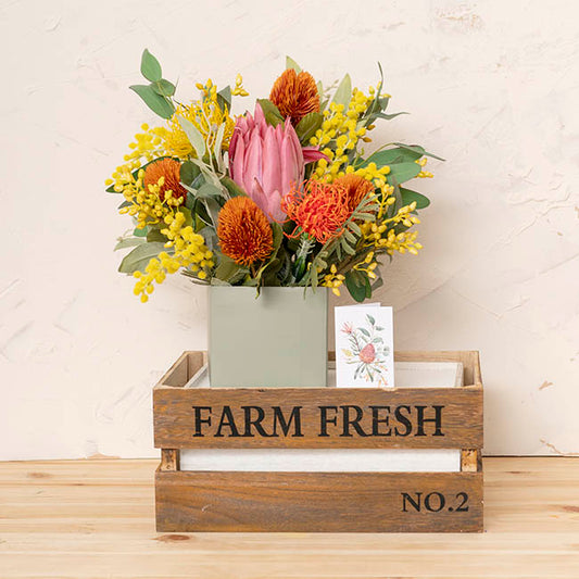 Mini Posy Box Matte Autolock Base Pk25 EarthGreen (13x12cmH)