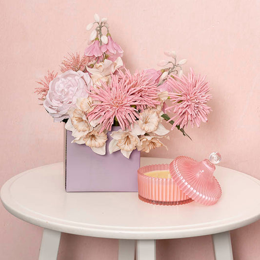 Mini Posy Box Matte Autolock Base Pk25 Dark Mauve (13x12cmH)