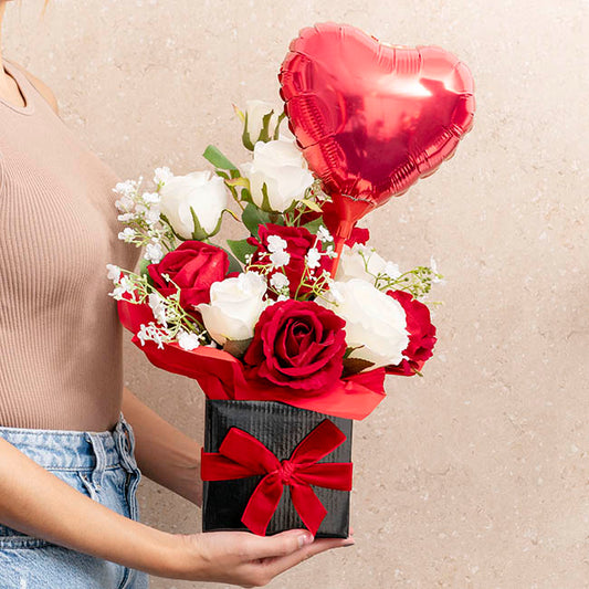 Mini Posy Box Gloss Autolock Base Pk25 Black (13x12cmH)