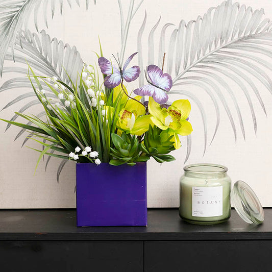 Mini Posy Box Gloss Autolock Base Pk25 Violet (13x12cmH)