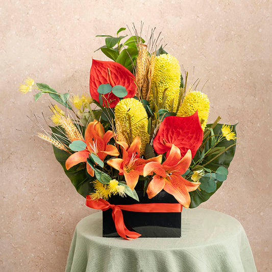 Large Posy Box Autolock Base Pack 10 Black (22x14cmH)