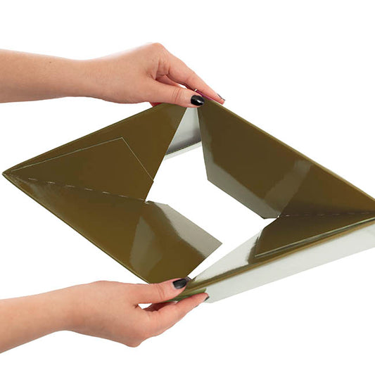 Large Posy Box Autolock Base Pack 10 Gold (22x14cmH)