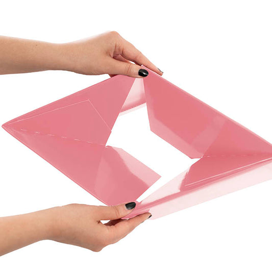 Medium No.6 Posy Box Autolock Base Pk10 Baby Pink (16x12cmH)