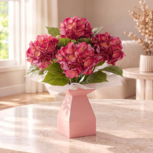 Flower Bouquet Classic POD Small Pk5 Dust Pink (14x14x22Hcm)