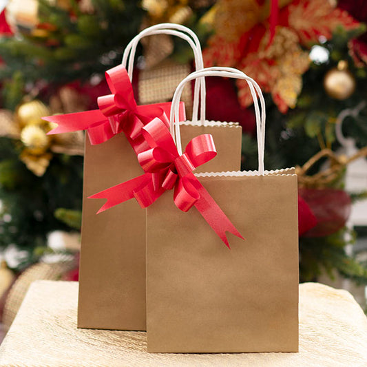 Ribbon Pull Bow Red (18mmx53cm) Pack 25