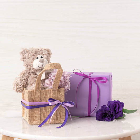 Bulk Ribbon Single Face Satin Purple (10mmx50m)