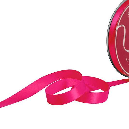 Bulk Ribbon Single Face Satin Hot Pink