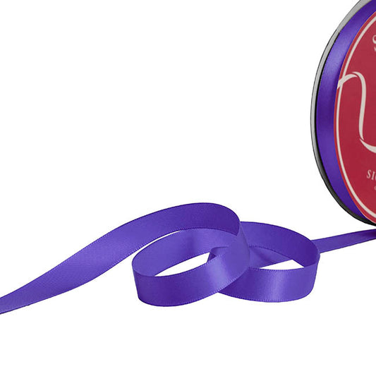 Bulk Ribbon Single Face Satin Violet (15mmx50yd)