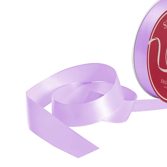 Bulk Ribbon Single Face Satin Lavender Orchid (25mmx50yd)