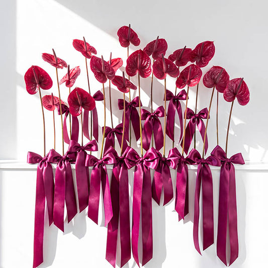 Bulk Ribbon Single Face Satin Burgundy (38mmx50yd)