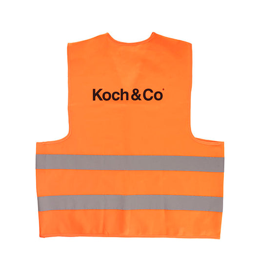 Workwear Fluro Safety Vest Orange (66x70cmH) XL Koch