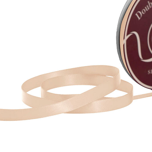 Ribbon Satin Deluxe Double Faced Milk Coffee (10mmx30m)