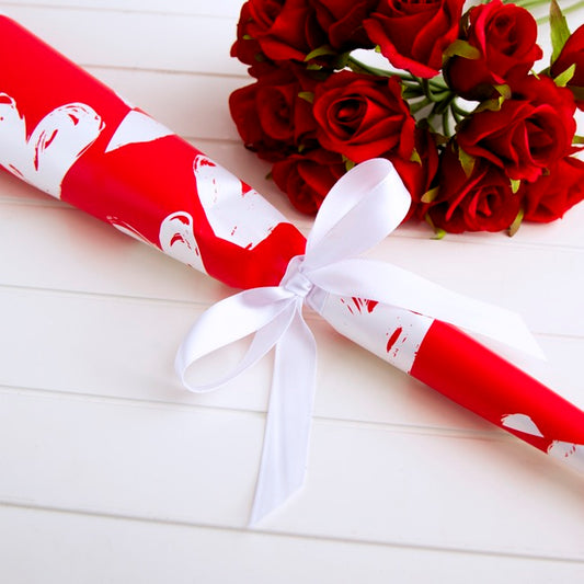 Ribbon Satin Deluxe Double Faced White (10mmx25m)