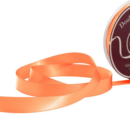 Ribbon Satin Deluxe Double Faced Orange (15mmx30m)