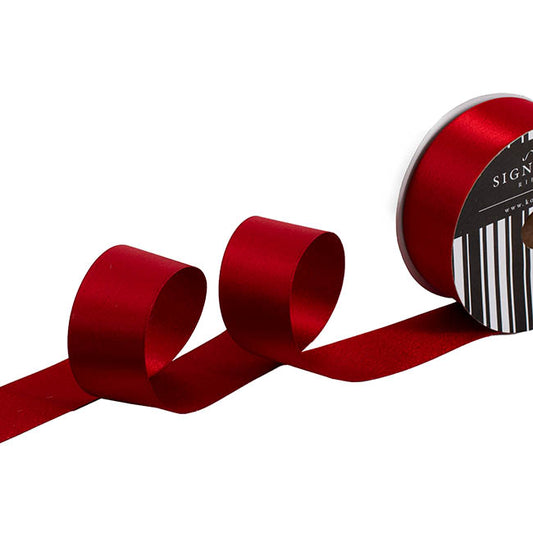 Ribbon Double Face Satin Shimmer Dark Red (38mmx20m)
