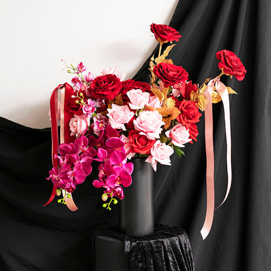 Ribbon Double Face Satin Shimmer Dark Red (38mmx20m)