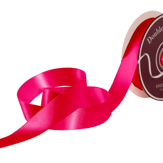 Ribbon Satin Deluxe Double Faced Hot Pink