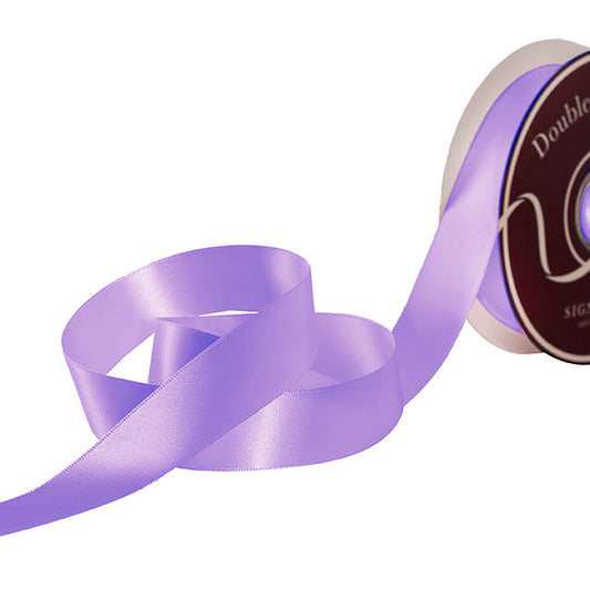 Ribbon Satin Deluxe Double Faced Lavender Orchid (25mmx30m)