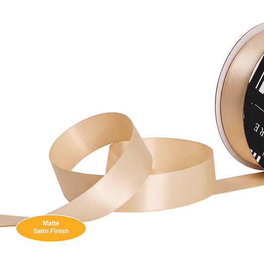 Ribbon Soft Touch Luxury Matte Satin Fawn (25mmx30m)