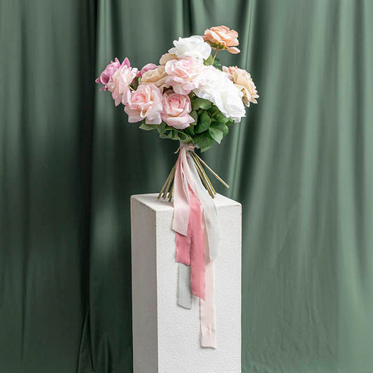 Ribbon Chiffon Frayed Edge Wood Spool Aged Rose (48mmx20m)