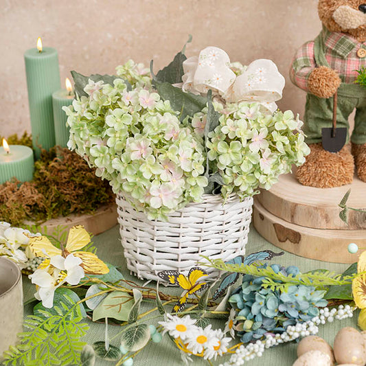 Ribbon Sheer Daisy Delight Wire Edge Creme (60mmx10m)