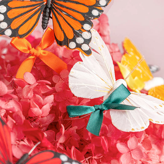 Pre-Made Ribbon Bow 10mm Satin Brights Mix Pack 48 (3.5Lcm)